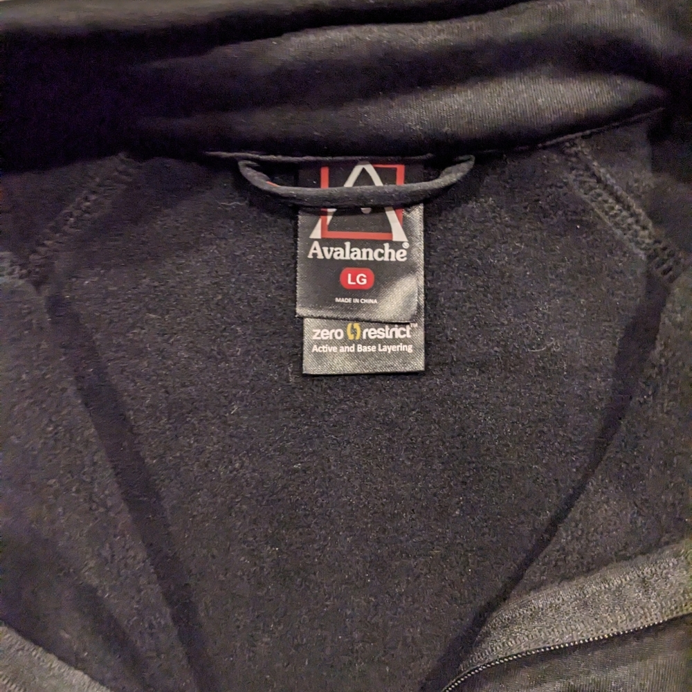 EUC Women's Avalanche 1/4 Zip Fleece-Lined Base Layer Jacket, L